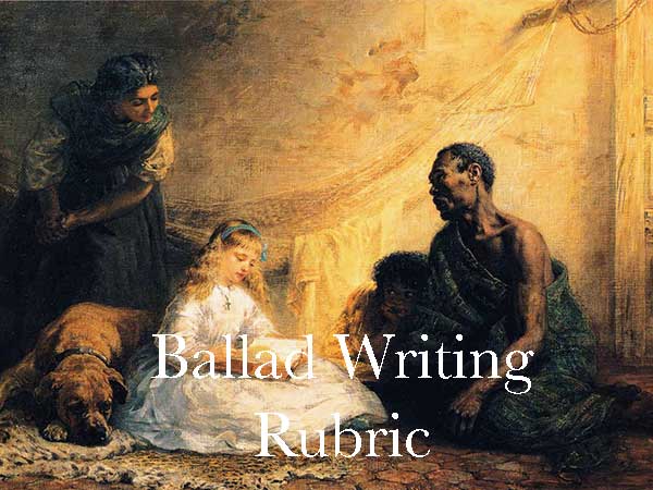 Ballad Writing Rubric