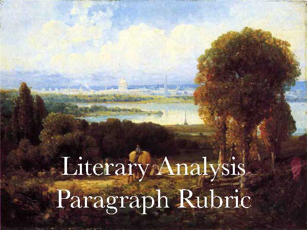 Literary Analysis Paragraph Rubric